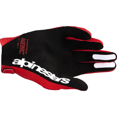 Alpinestars Supertech MX Gloves Fire Red/Black/White - Palm View