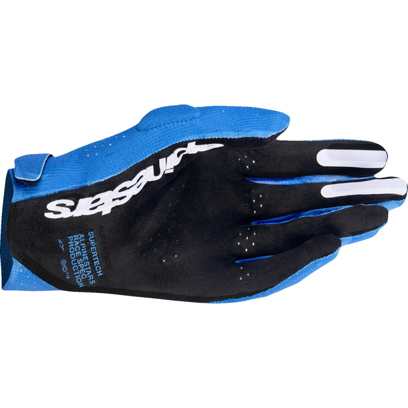 Alpinestars Supertech MX Gloves UCLA Blue/Deep Blue/White - Palm View