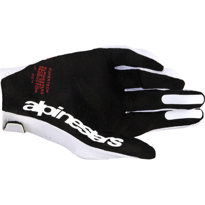 Alpinestars Supertech MX Gloves White/Black/Fire Red - Palm View