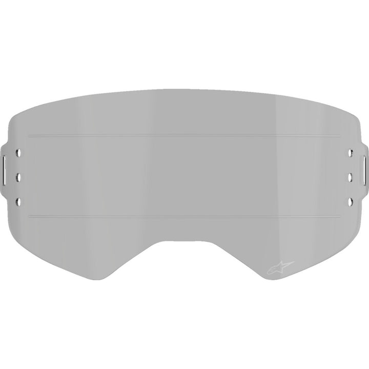 Alpinestars Supertech Roll-Off Goggle Replacement Lens - Wide Vision Smoke - Front View