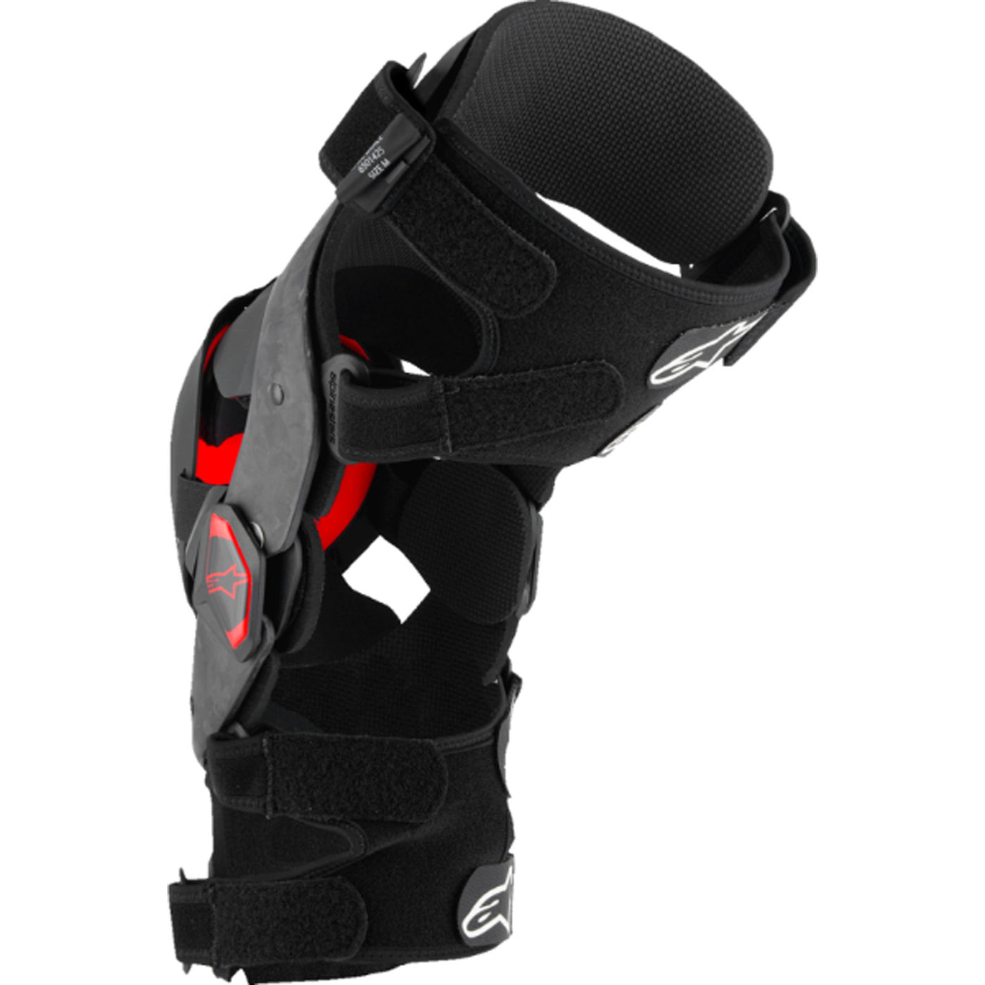 Alpinestars Supertech RK-10 Plasma Knee Braces Black/Red - Rear View