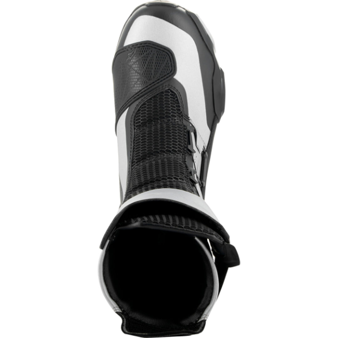 Alpinestars SP-X BOA Boots Black/Silver - Top Down View