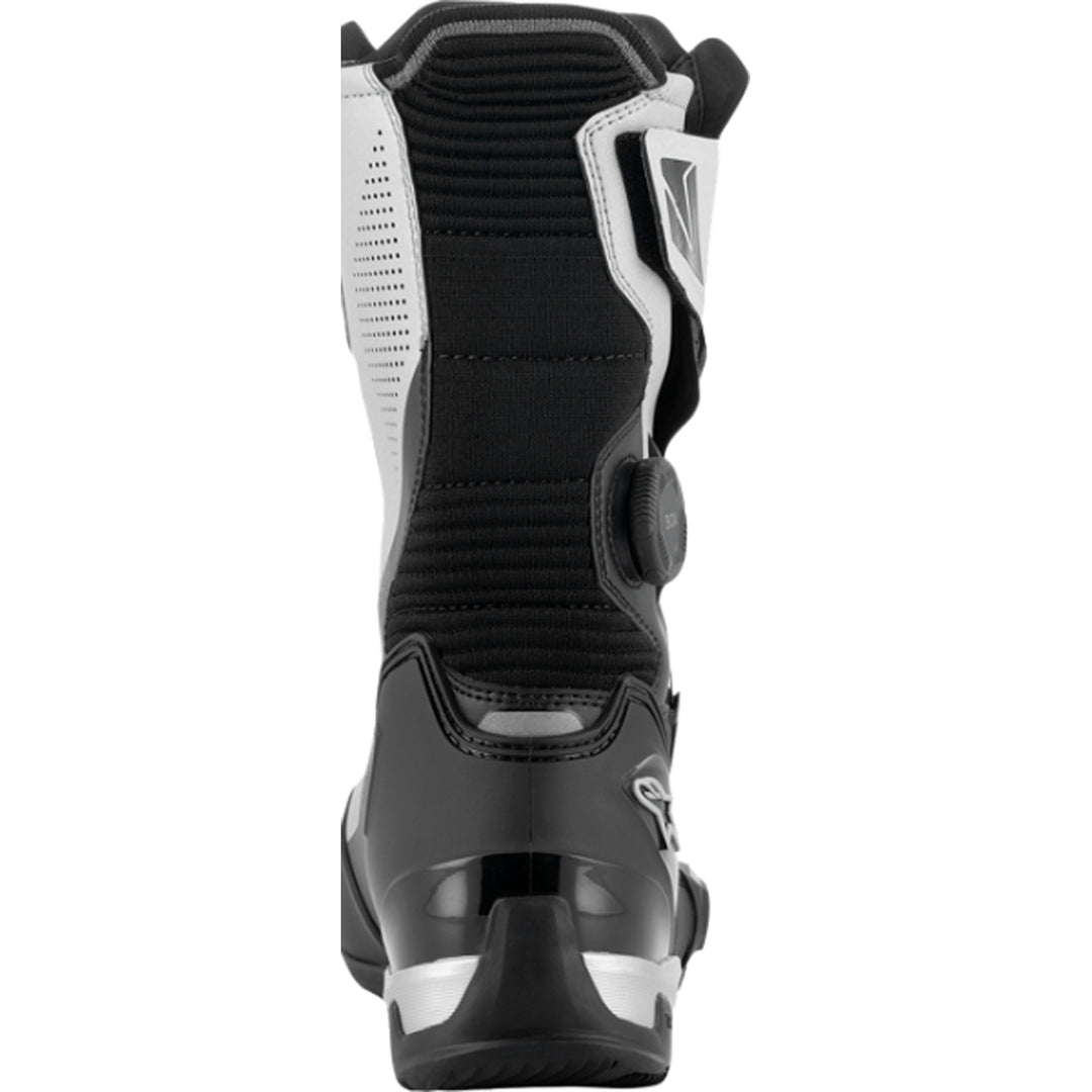 Alpinestars SP-X BOA Boots Black/Silver - Rear View