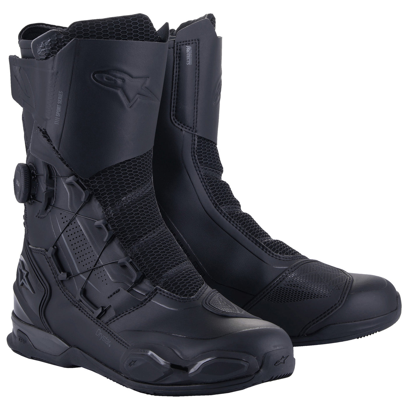 Alpinestars SP-X Boa Drystar Boots Dark Gray - Front Side View of Pair