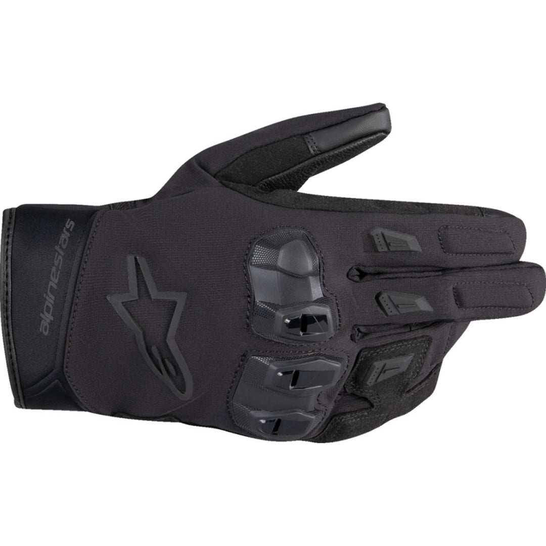 Alpinestars SP X Z WP Gloves Black/Black - Back of Hand View