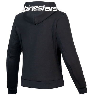 Alpinestars Stella Chrome V2 Sport Hoodie Black/White - Rear View