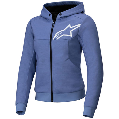 Alpinestars Stella Chrome V2 Sport Hoodie Blue Violet/White - Front View