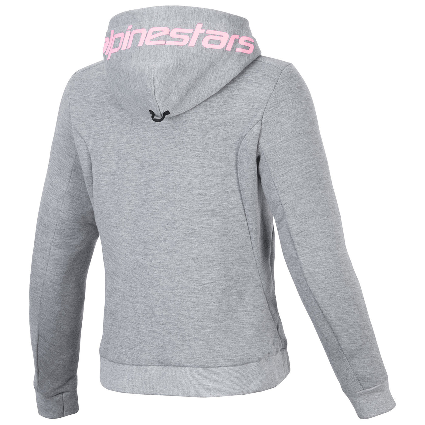 Alpinestars Stella Chrome V2 Sport Hoodie Gray Heather/Fluo Pink - Rear View