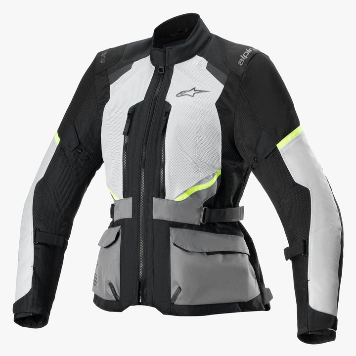 Alpinestars Stella Andes Air Drystar Jacket Ice Gray/Dark Gray/Black - Front View
