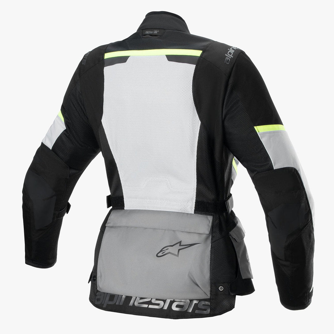 Alpinestars Stella Andes Air Drystar Jacket Ice Gray/Dark Gray/Black - Rear View
