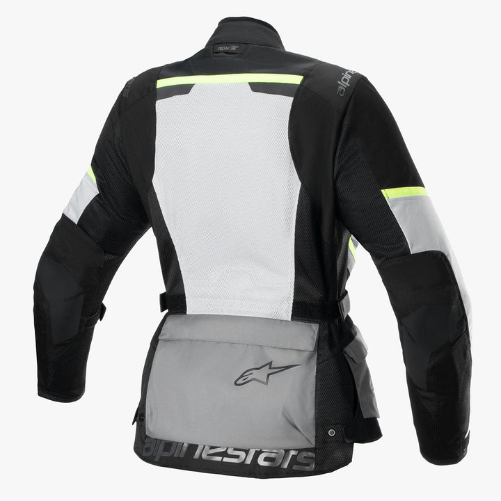 Alpinestars Stella Andes Air Drystar Jacket Ice Gray/Dark Gray/Black - Rear View