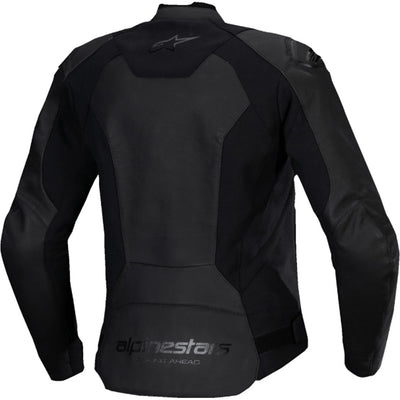 Alpinestars Stella Faster V3 Leather Jacket Black/Black - Rear View