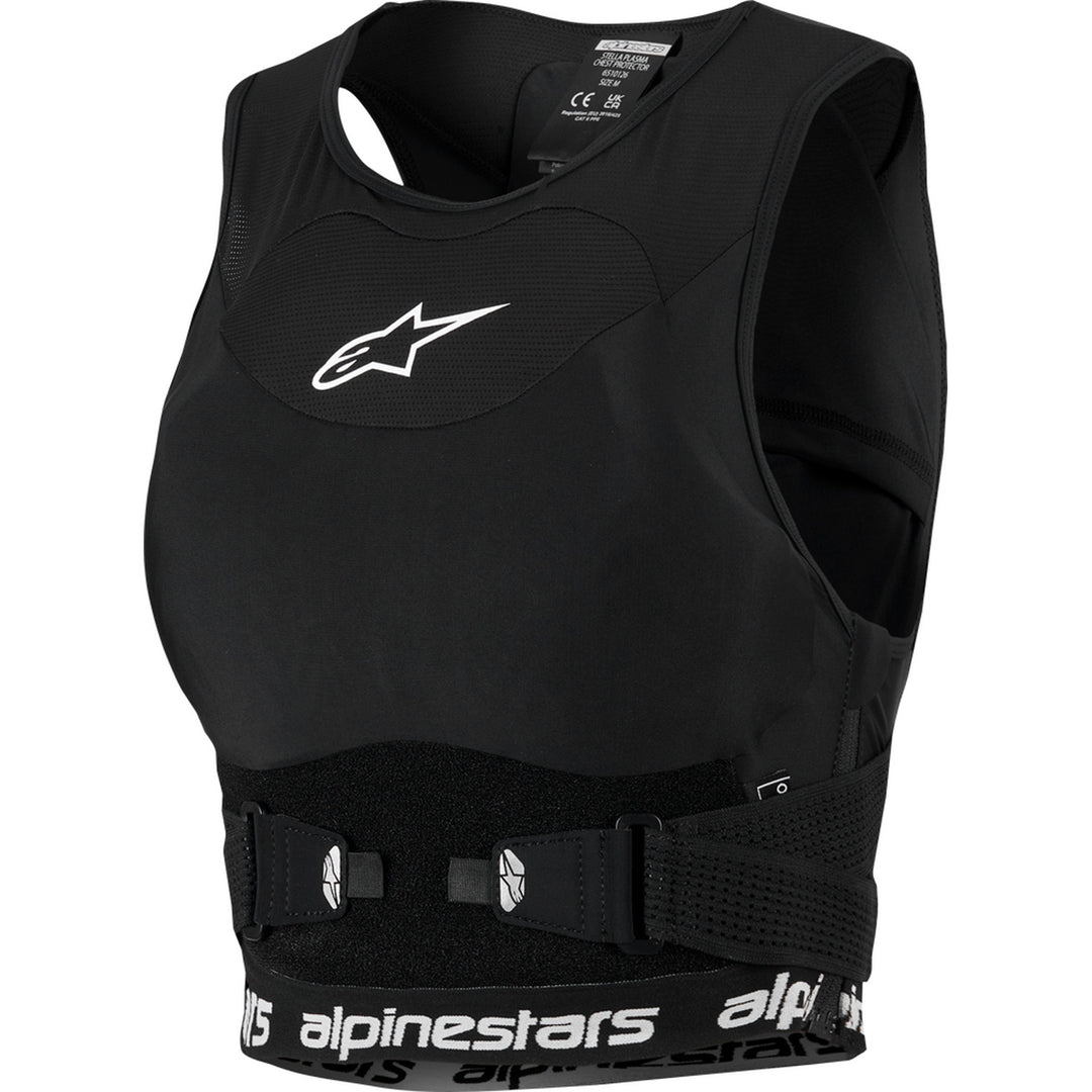 Alpinestars Stella Plasma Chest Protector Black/White - Front View