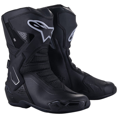 Alpinestars Stella SMX-6 V3 Drystar Boots Black/Silver - Front Side View