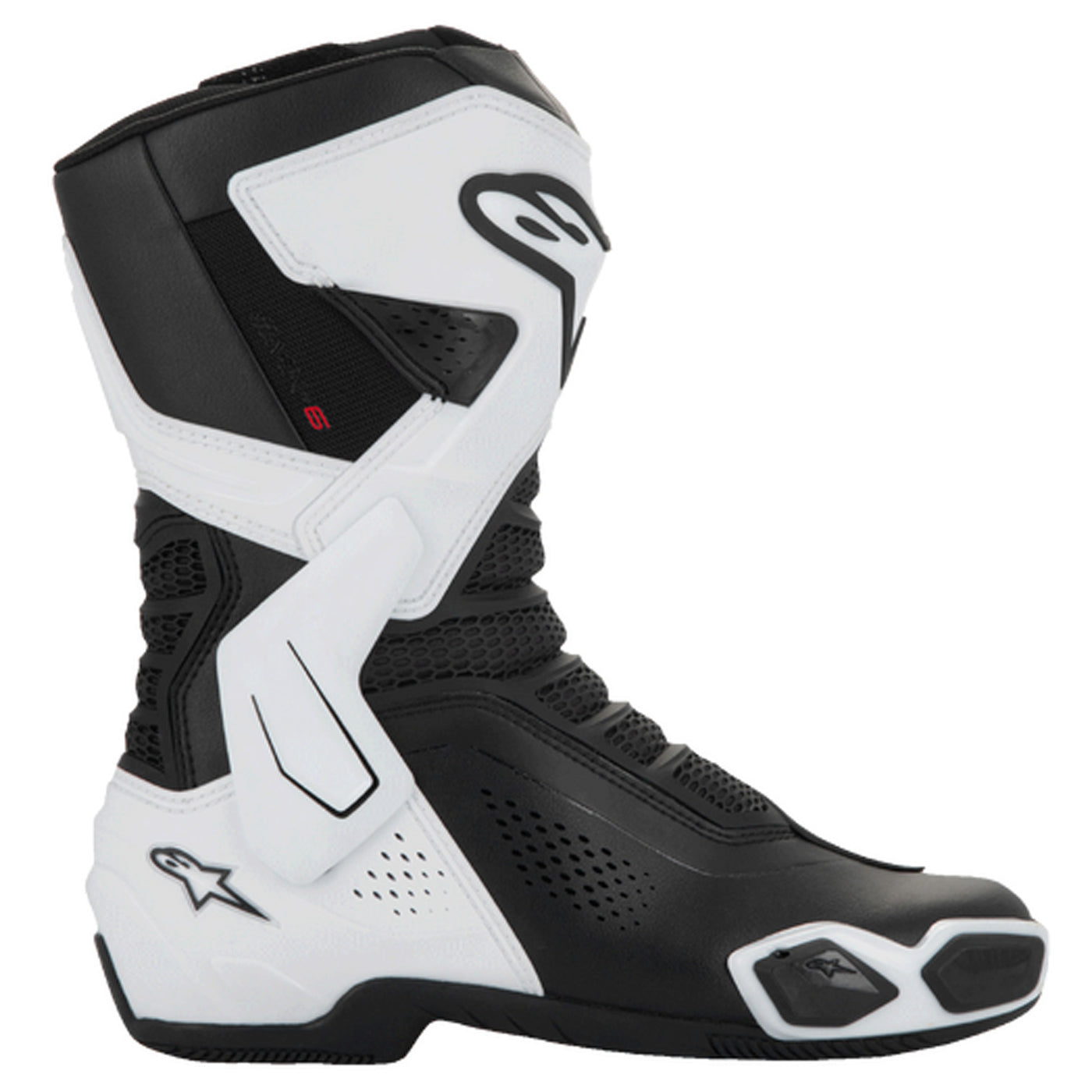 Alpinestars Stella SMX-6 V3 Vented Boots White/Black - Outer Side View