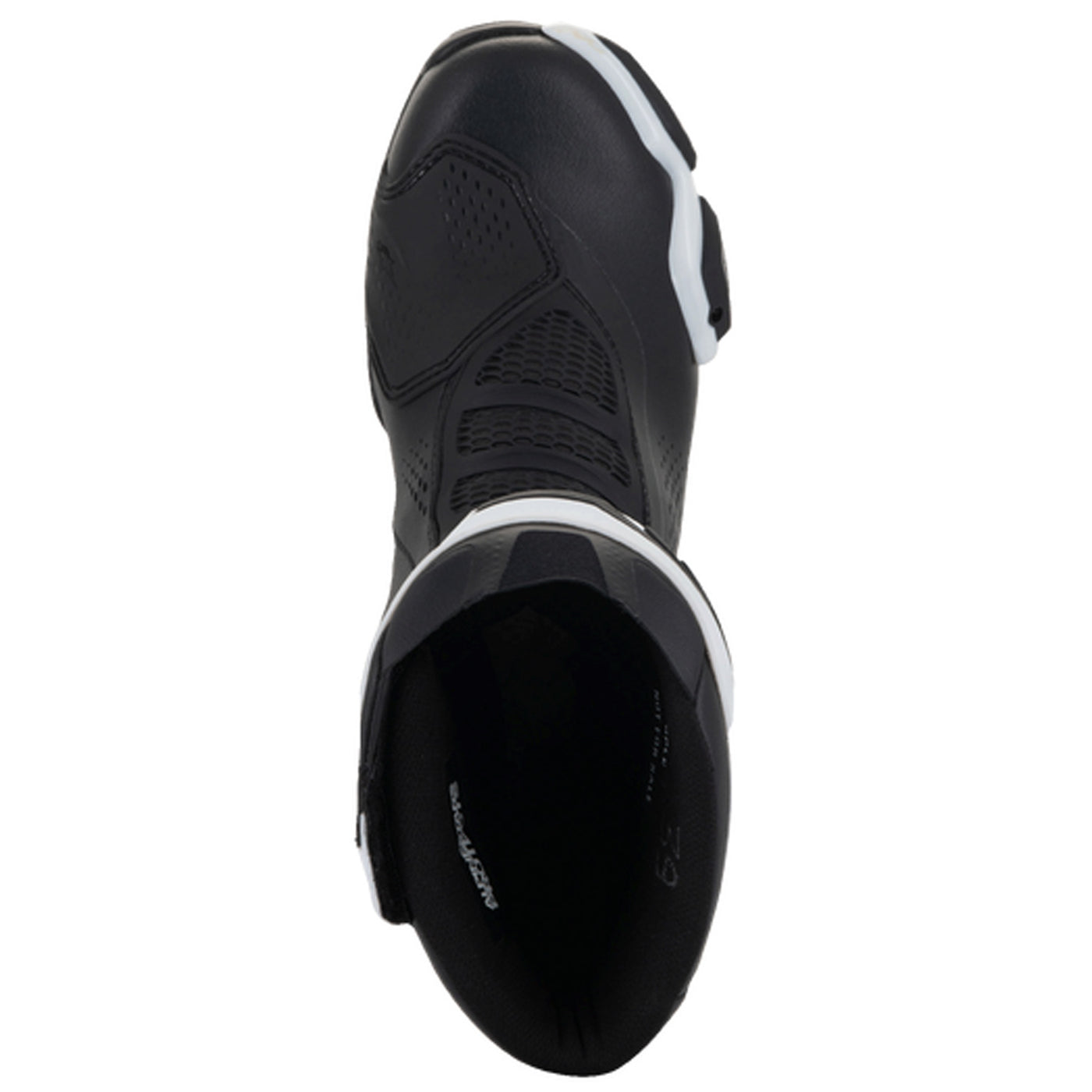 Alpinestars Stella SMX-6 V3 Vented Boots White/Black - Top Down View