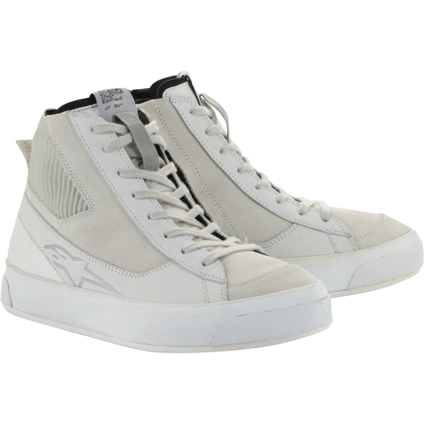 Alpinestars Stella Stated Podium Shoes White - Front Side View of Pair