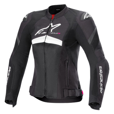 Alpinestars Stella T-GP Plus R V4 Airflow Jacket Black/White - Front View