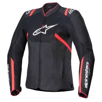 Alpinestars Stella T-SPS Air V2 Jacket Black/Diva Pink - Front View