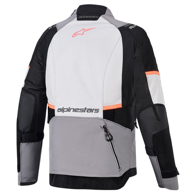 Alpinestars Stella Andes V4 Drystar Jacket Dark Gray/Ice Gray Black/Coral - Rear View