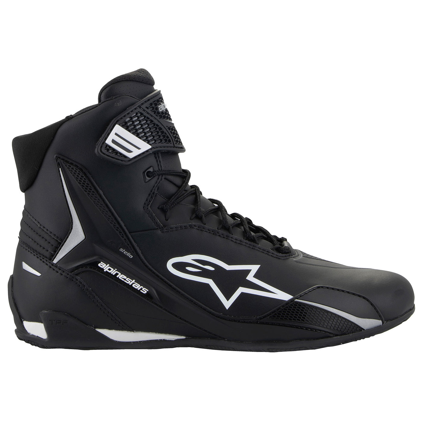 Alpinestars Stella Faster-4 Riding Shoes Black - Outer Side View