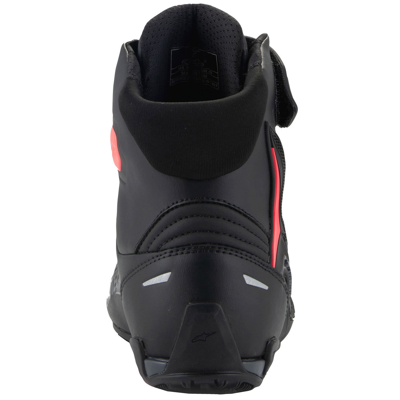 Alpinestars Stella Faster-4 Riding Shoes Black/Diva Pink - Rear View