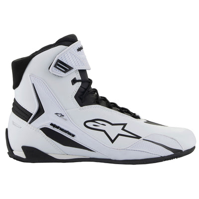 Alpinestars Stella Faster-4 Riding Shoes White/Black - Outer Side View