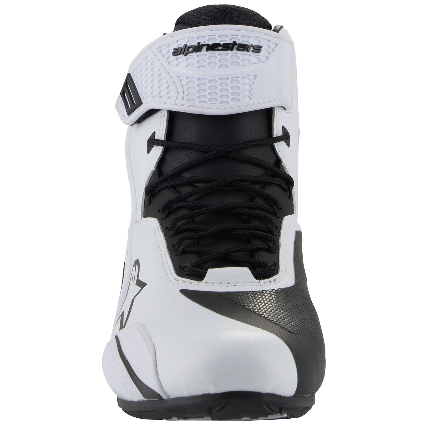 Alpinestars Stella Faster-4 Riding Shoes White/Black - Front View