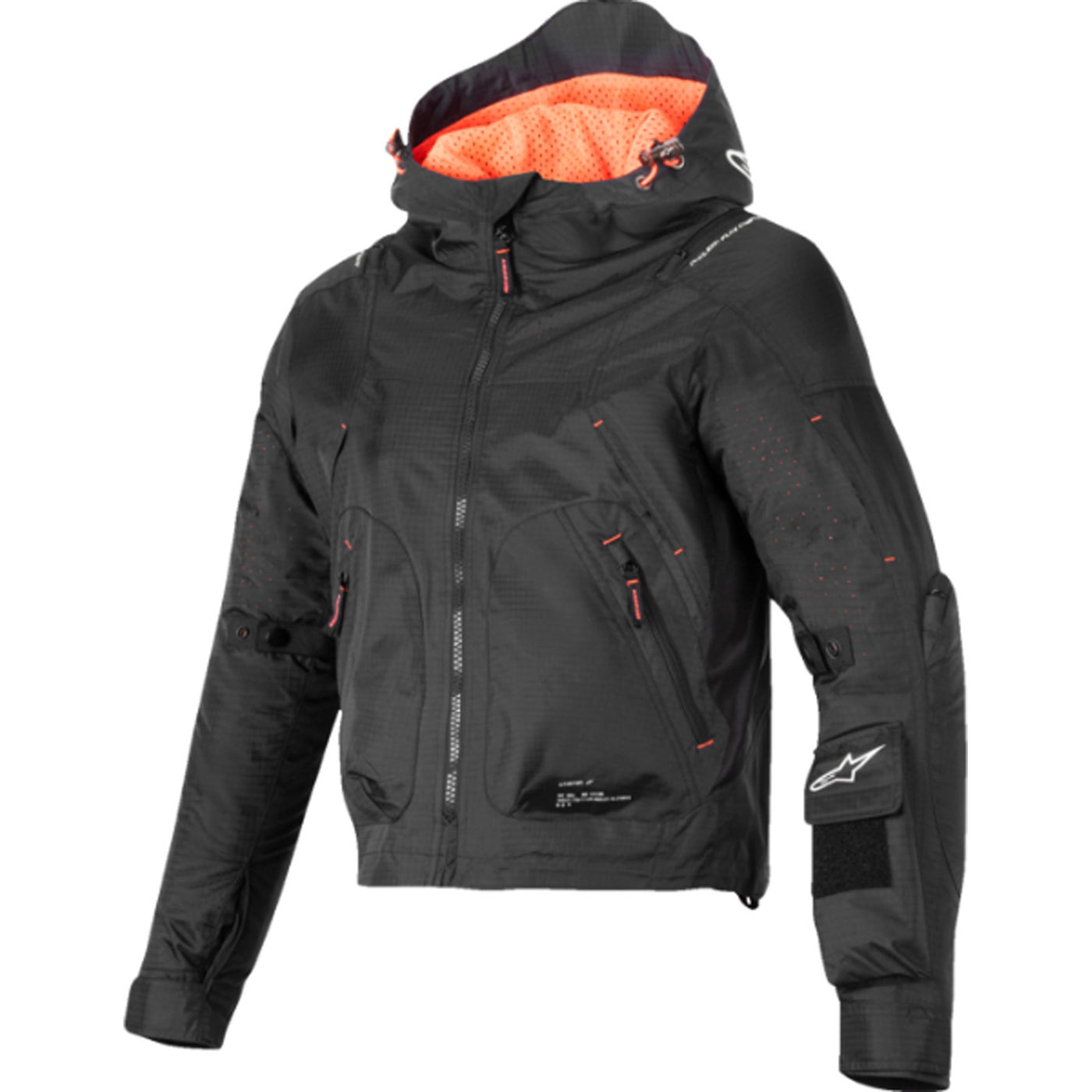 Alpinestars Stella Molly Air Jacket Black/Coral Fluo - Front View