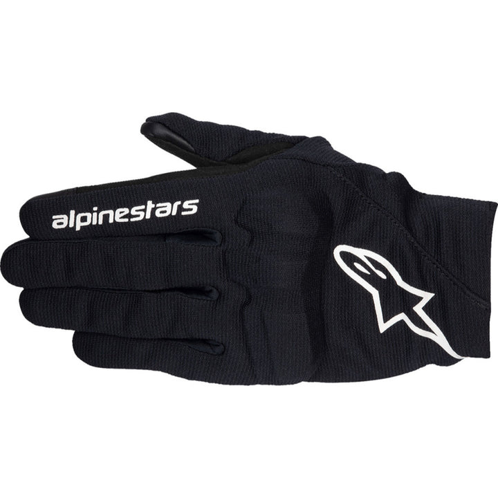 Alpinestars Stella Reef V2 Gloves Black/White - Back of Hand View