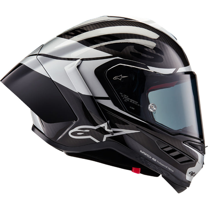 Alpinestars Supertech R10 Element Helmet Carbon/Silver/Black - Right Side View