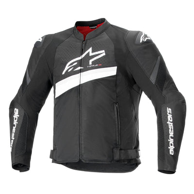 Alpinestars T-GP Plus R V4 Airflow Jacket Black/White - Front View