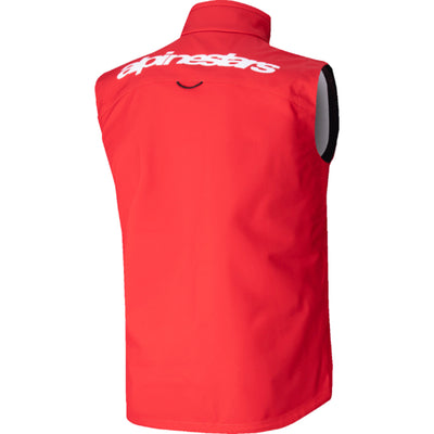 Alpinestars Techstar Softshell Vest Red - Rear View