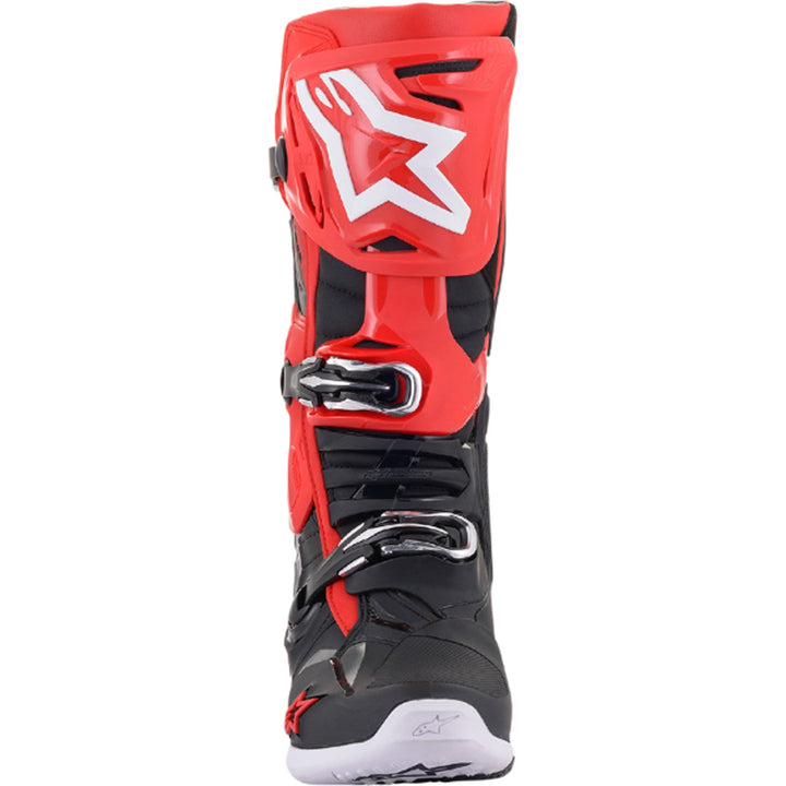 Alpinestars Tech 10 Boots Black/Red - Front View