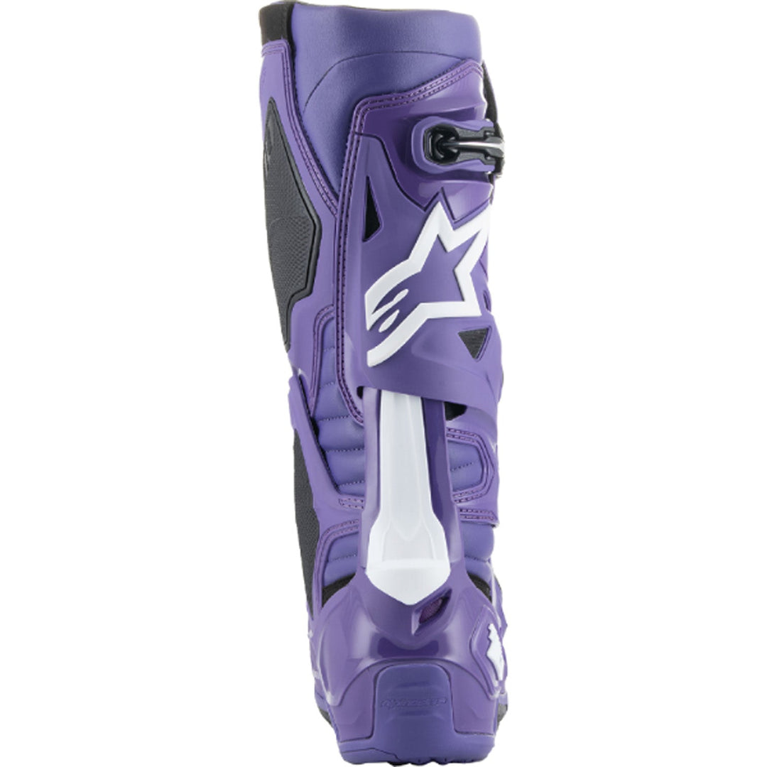 Alpinestars Tech 10 Boots Purple - Rear View