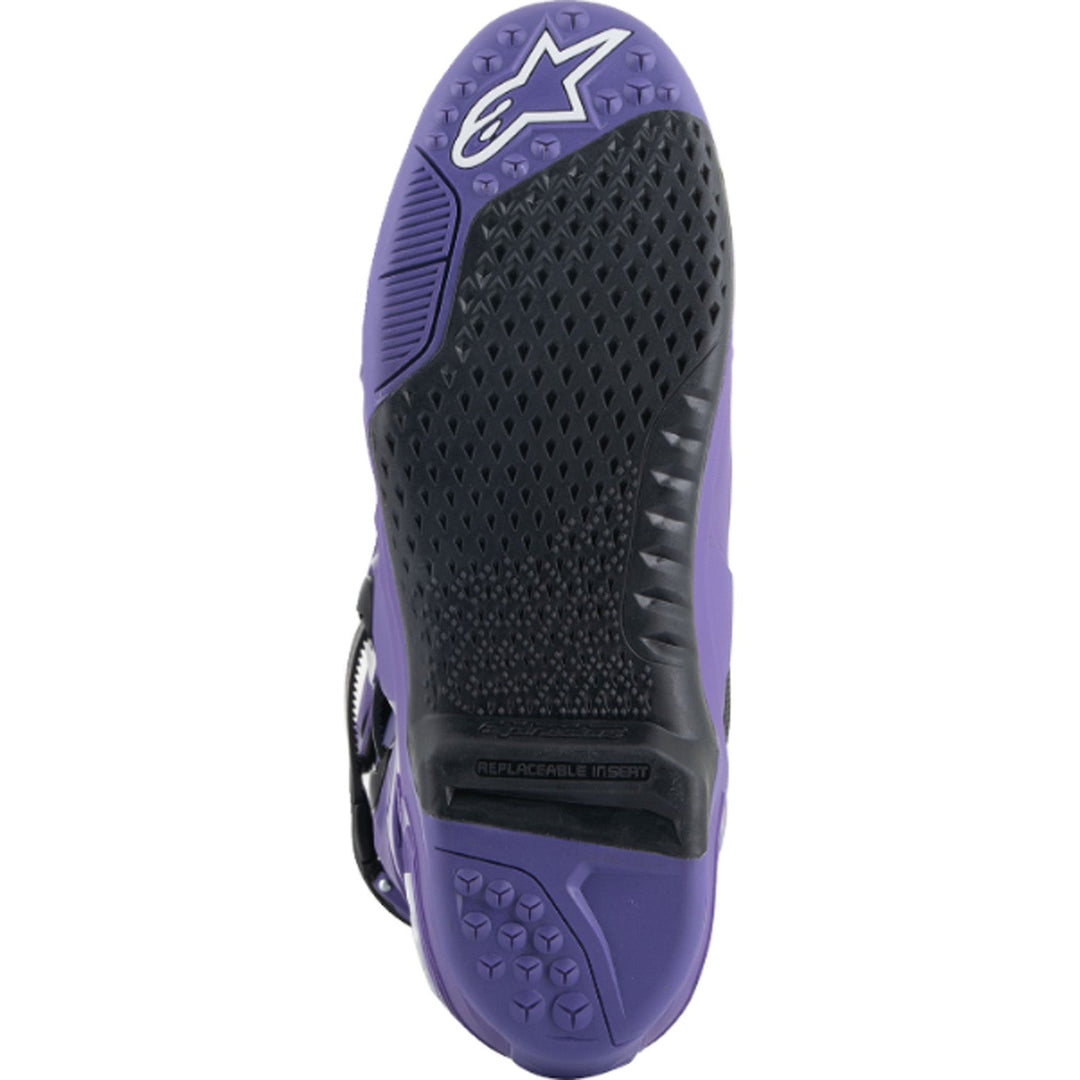 Alpinestars Tech 10 Boots Purple - Sole View