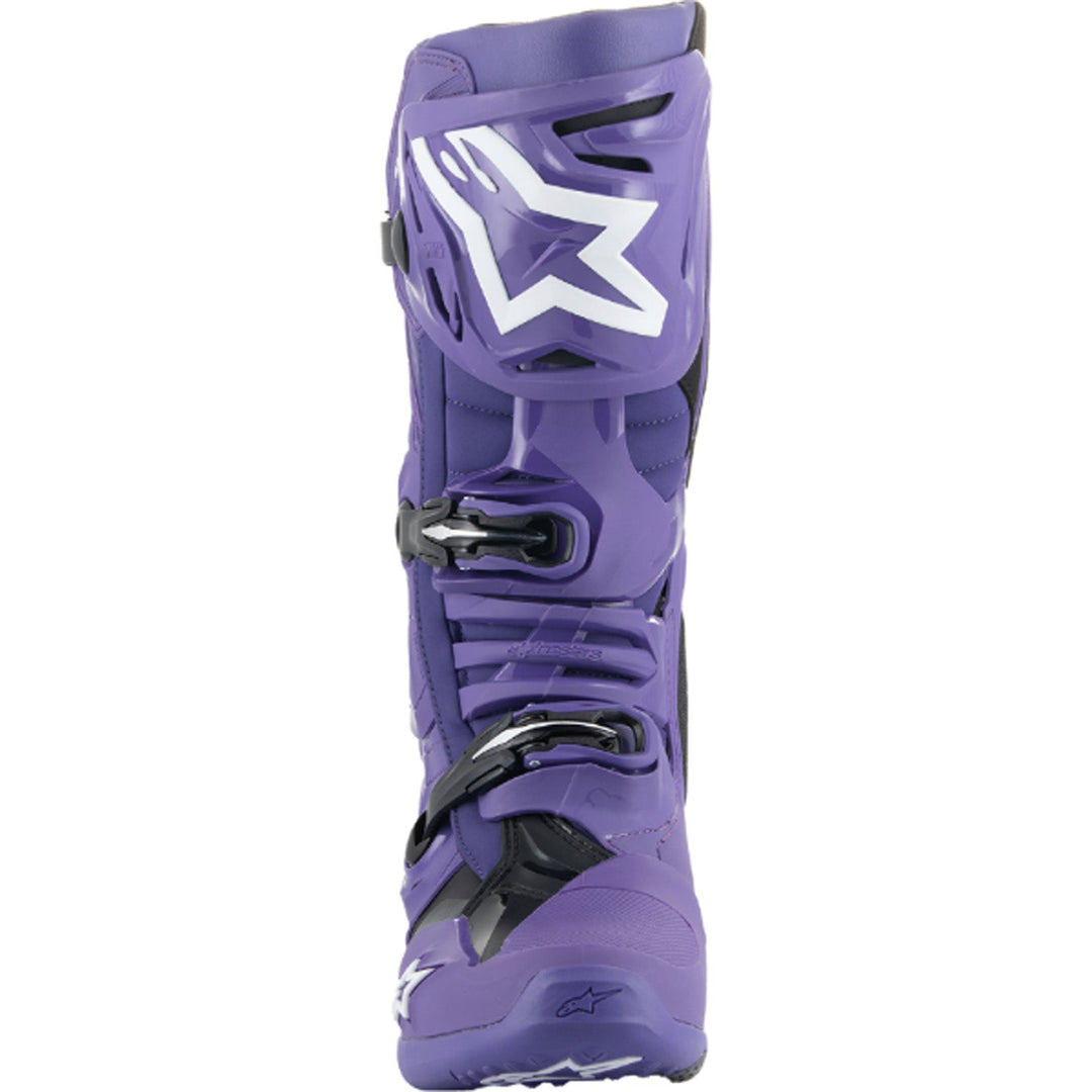 Alpinestars Tech 10 Boots Purple - Front View