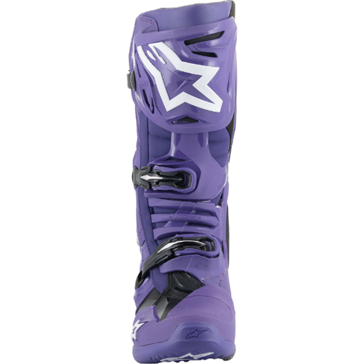 Alpinestars Tech 10 Boots Purple - Front View