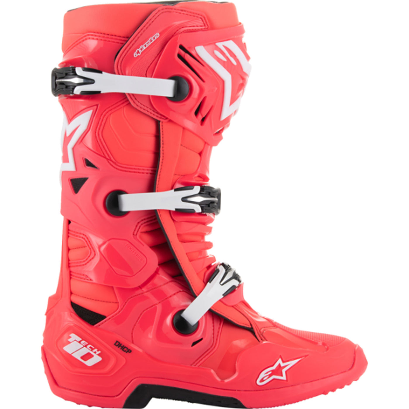 Alpinestars Tech 10 Limited Edition Diva Boots Pink/White - Outer Side View