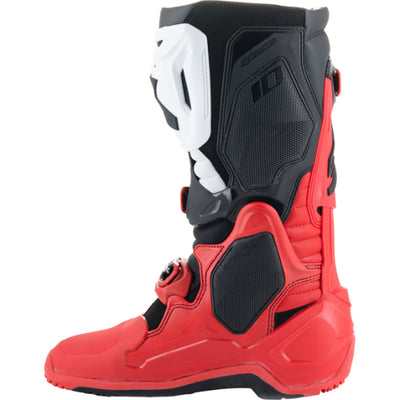 Alpinestars Tech 10 Enduro Boots Bright Red/Black/White - Inner Side View