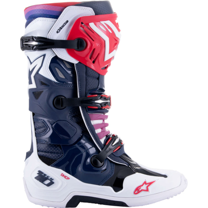Alpinestars Tech 10 Supervented Boots Rainbow - Outer Side View