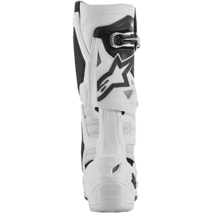 Alpinestars Tech 10 Supervented Boots White - Rear View