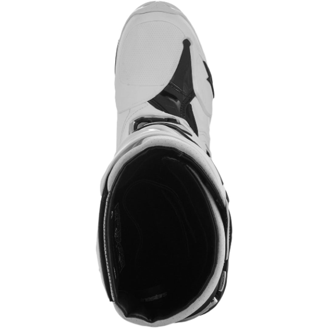 Alpinestars Tech 10 Supervented Boots White - Top Down View