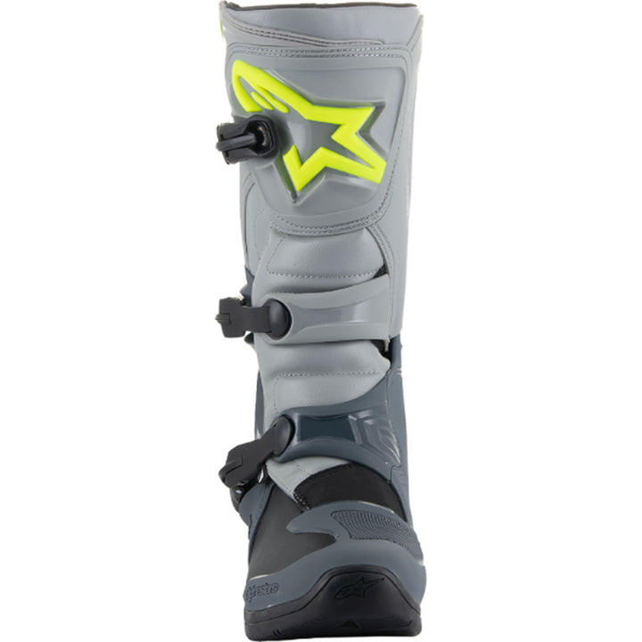 Alpinestars Tech 3 MX Boots Gray/Black - Front View
