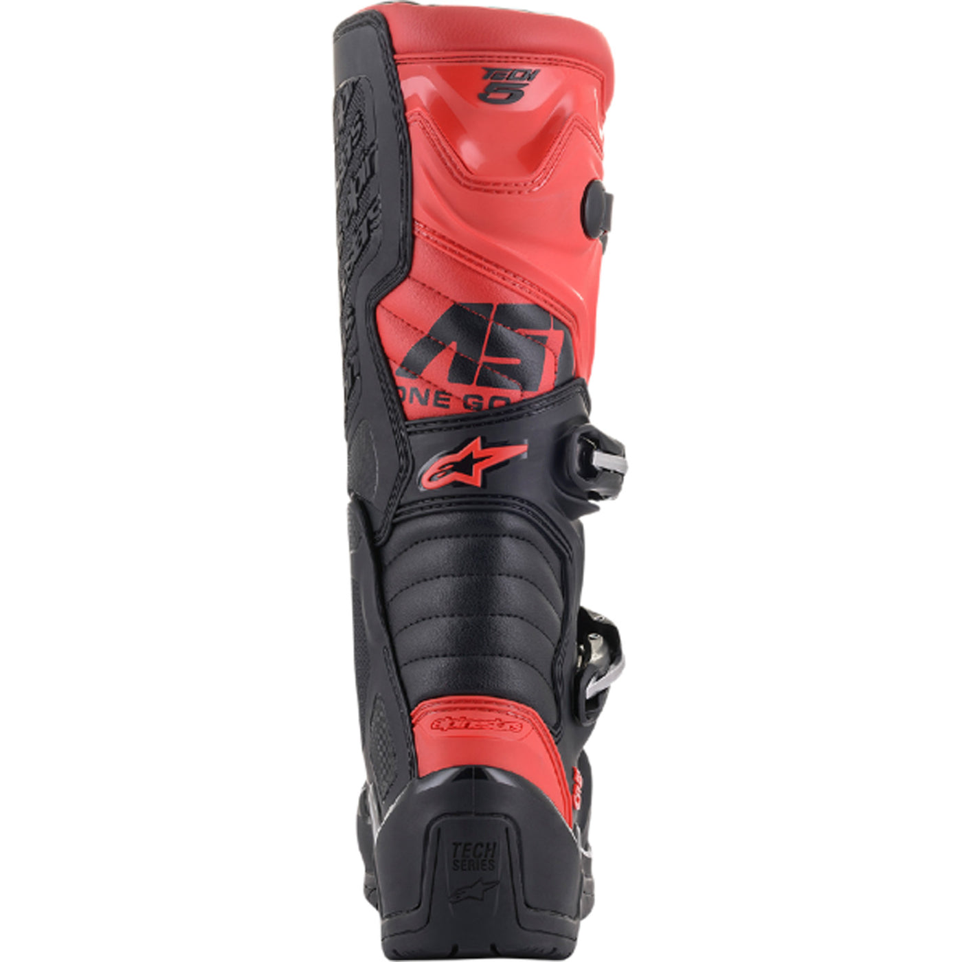 Alpinestars Tech 5 MX Boots Black/Red - Rear View