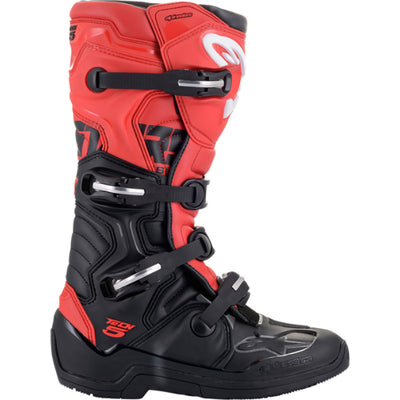 Alpinestars Tech 5 MX Boots Black/Red - Outer Side View