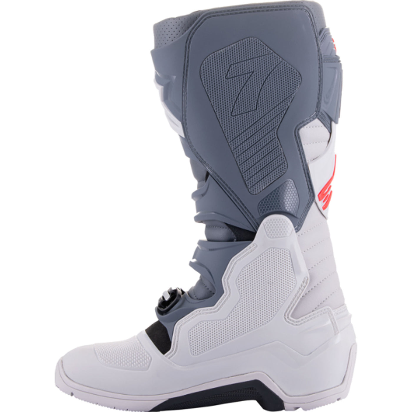 Alpinestars Tech 7 Enduro Boots Gray/Red - Inner Side View