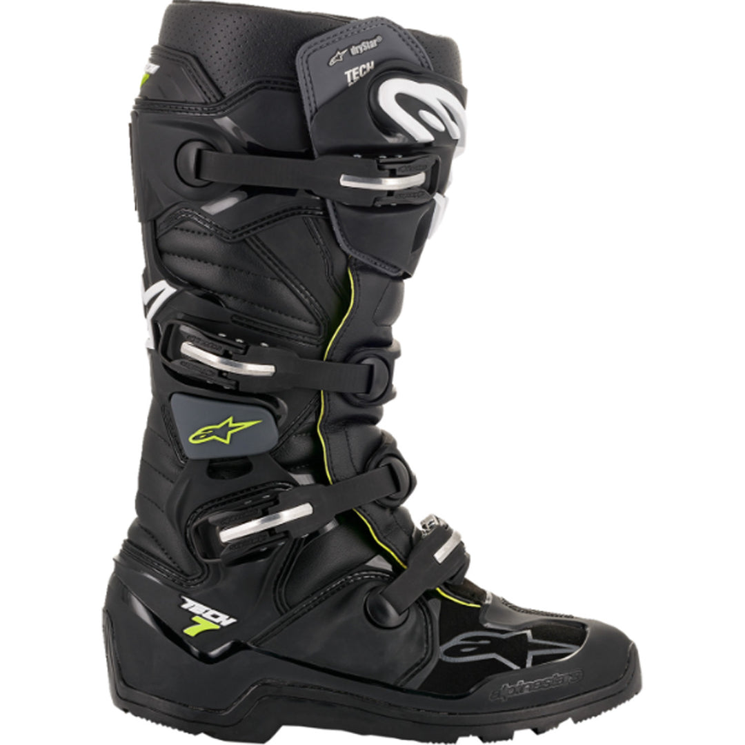 Alpinestars Tech 7 Enduro Drystar Boots Black - Outer Side View