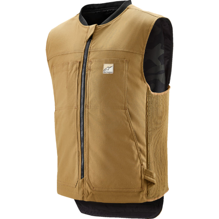 Alpinestars Tech-Air 3 v2 Canvas Vest Tan - Front Side View