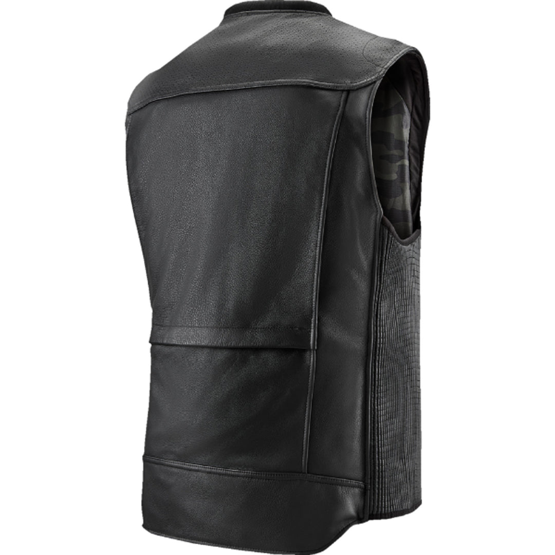Alpinestars Tech-Air 3 v2 Leather Vest Black - Rear Side View